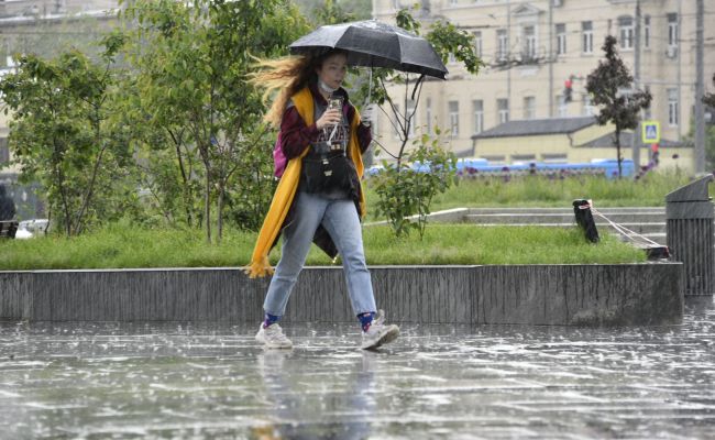 Больше половины месячной нормы осадков может выпасть в Москве на предстоящей неделе из-за циклона "Роланд"