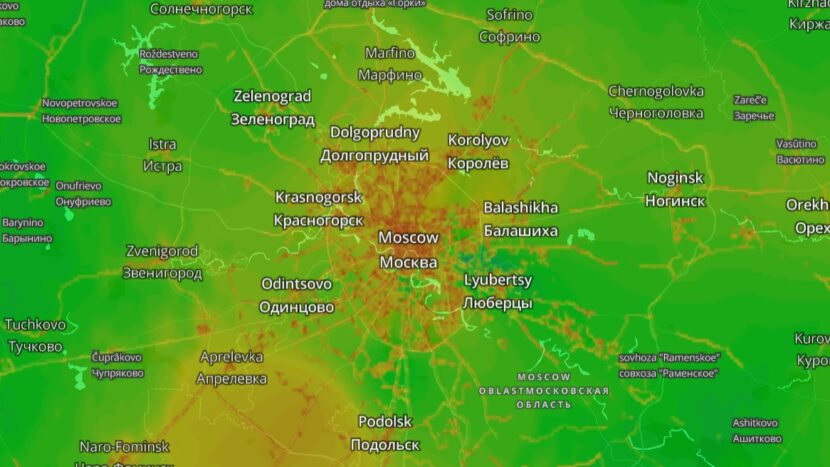 В московском регионе на фоне хорошей погоды ухудшилось качество воздуха