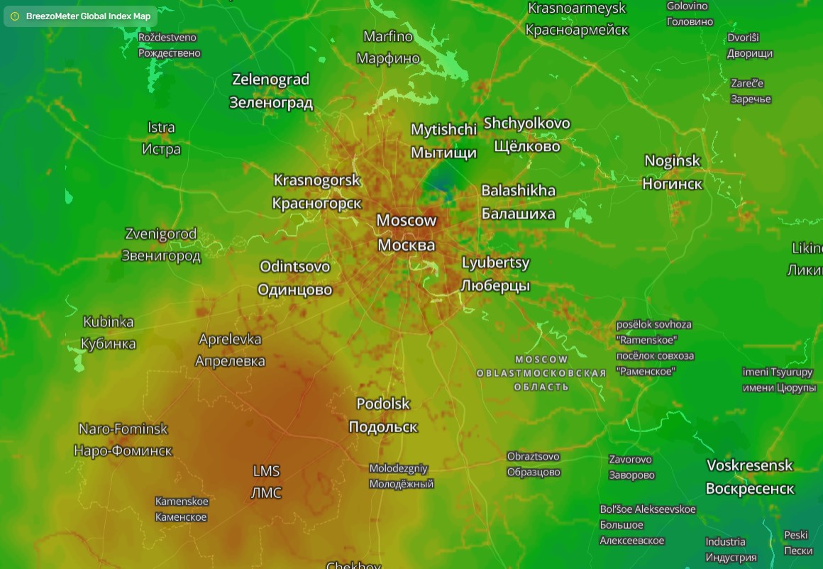 Погода балашиха карта