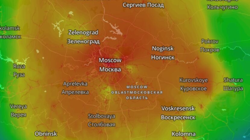 Сегодня в Москве рекордно плохое качество воздуха