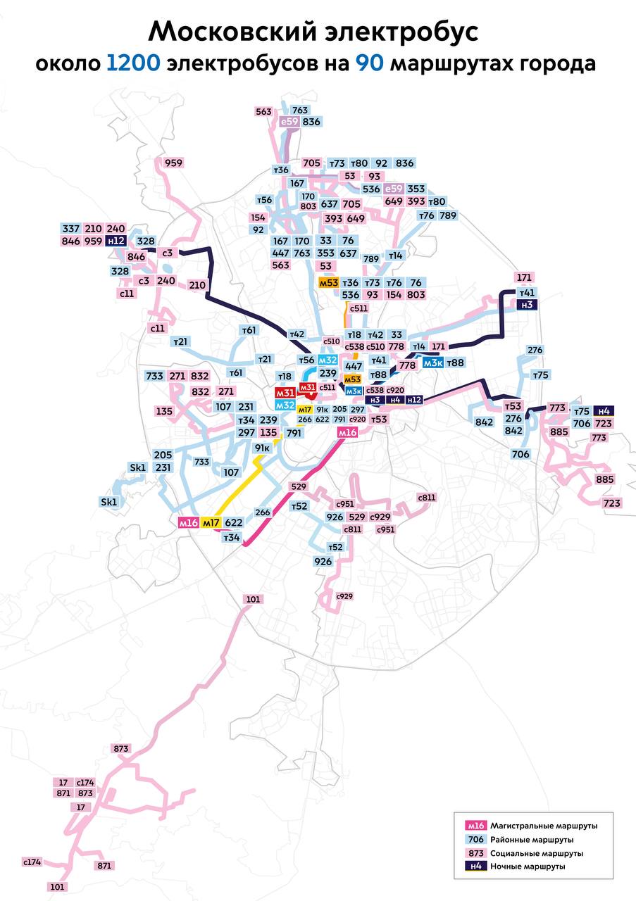 В Москве уже 1184 электробуса на 90 маршрутах - Московский часовой
