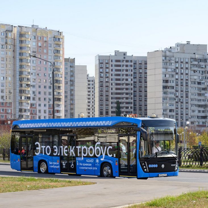 Количество электробусных маршрутов в Москве достигло 100