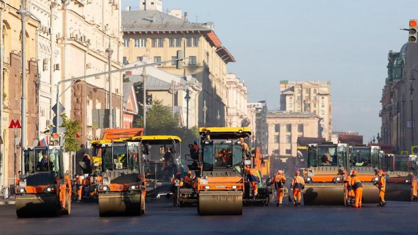 Участок Тверской улицы перекроют из-за плановой замены асфальта
