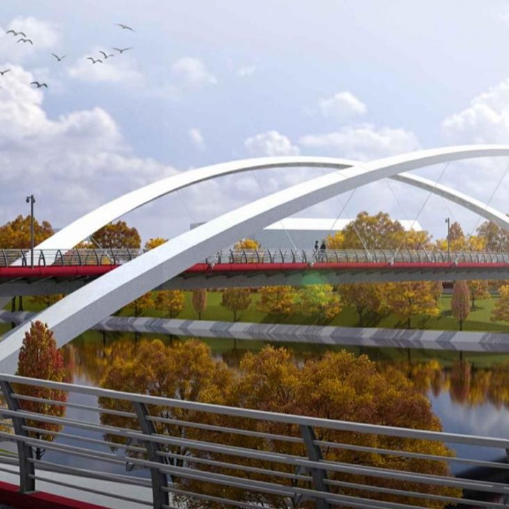 Началось строительство моста между Мнёвниковской поймой и Крылатским