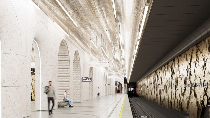 Утверждена архитектурная концепция новой станции "Кленовый бульвар"