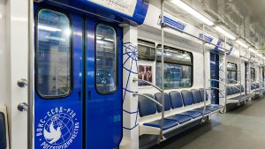 Поезд к 100-летию народной дипломатии запустили в метро Москвы