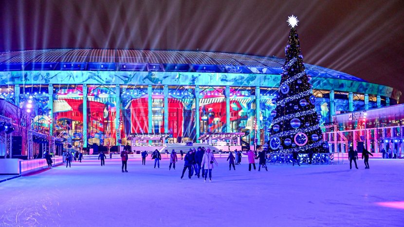 Новый мультимедийный каток открылся в "Лужниках"