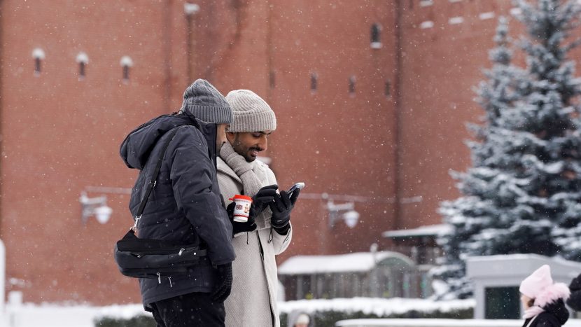 Заснеженная Москва привлекла туристов из Азии и стран Персидского залива