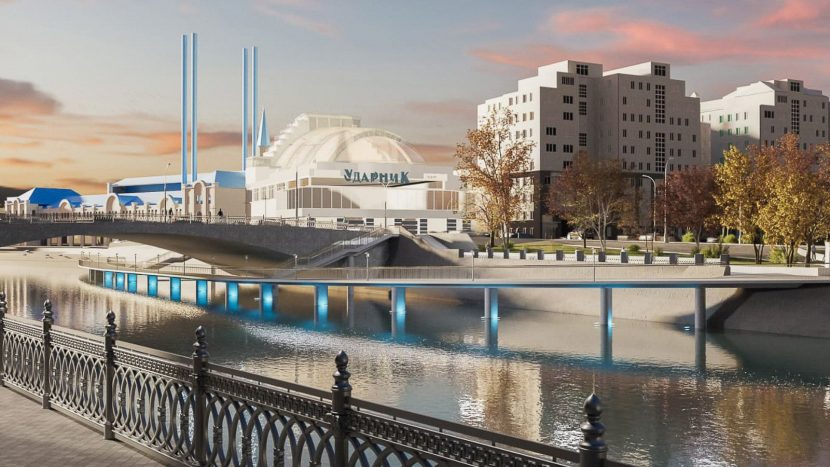 Стартовало строительство пешеходного моста на Болотной набережной